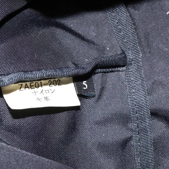 BURBERRY Nova Check Blue Label Hand Bag Nylon Red Silver Auth hs1715 - Picture 10 of 16